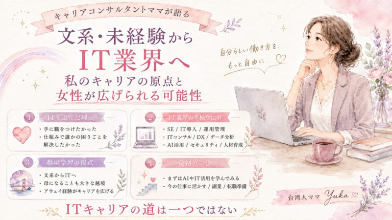 ママキャリア　IT業界　未経験　転職